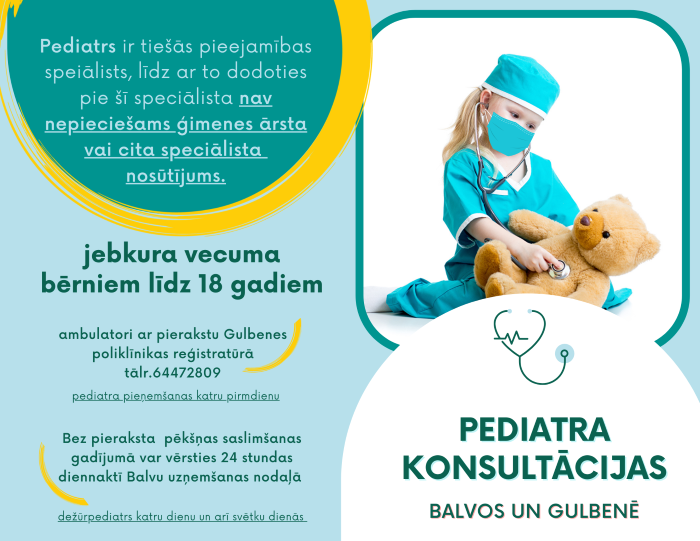 pediatra konsultācijas 