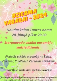 Dziesma vasarai - 2024