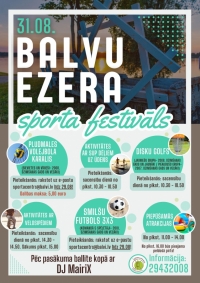 Aicinām uz Balvu ezera sporta festivālu