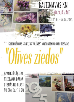 AFIŠA_Gleznu izstāde "Olīves ziedos''