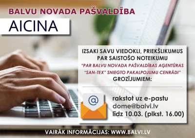 Balvu novada pašvaldība ir sagatavojusi saistošo noteikumu grozījumus un aicina izteikt viedokļus