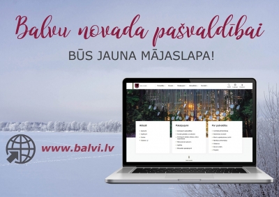 Balvu novada pašvaldībai būs jauna mājaslapa
