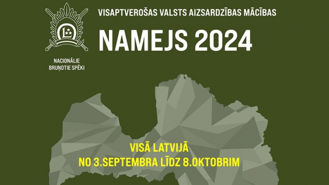 Arī Balvu novada teritorijā norisināsies visaptverošās valsts aizsardzības mācību  “NAMEJS 2024” posms