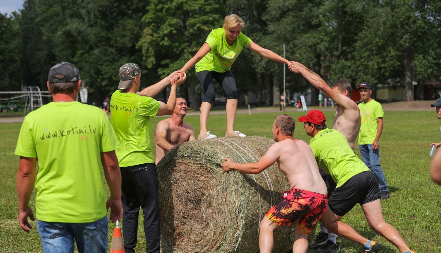 Netradicionālās sporta spēles zemniekiem Baltinavā 2023