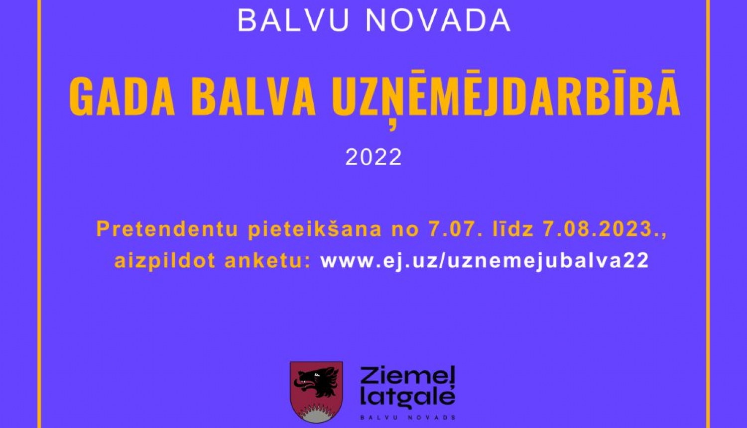 Balvu novada gada balva uzņēmējdarbībā 2022